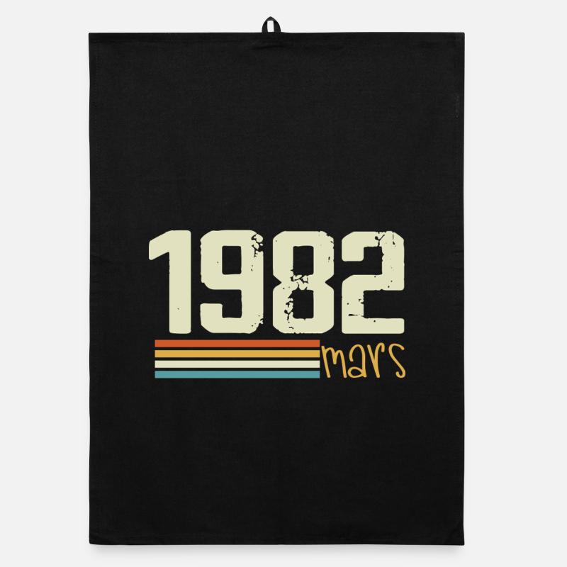 Vintage March 1982 Organic dish towel