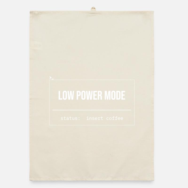 Low Power Modus Kaffee Organic Geschirrtuch