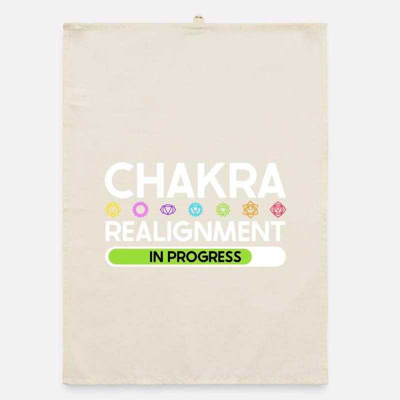 Chakra Alignment - Energy in Flow Organic dish towel