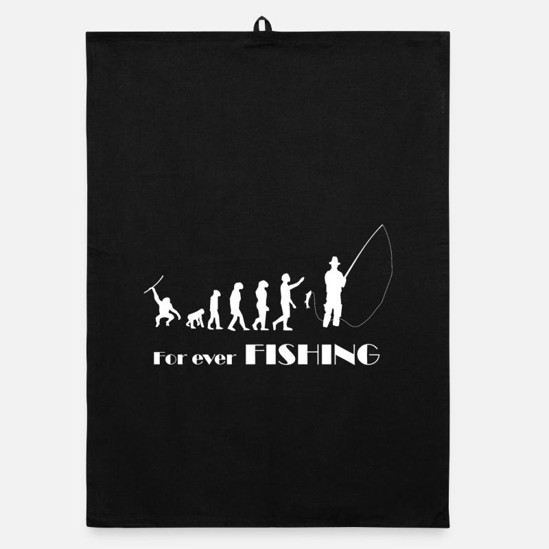Evolution Fishing - Pour toujours la pêche Torchon bio