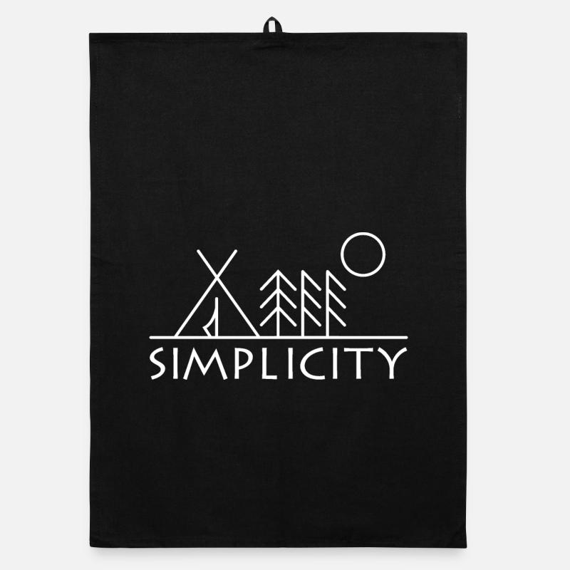 Simplicity Forest Trees Minimalism Symbol Logo Organic dish towel