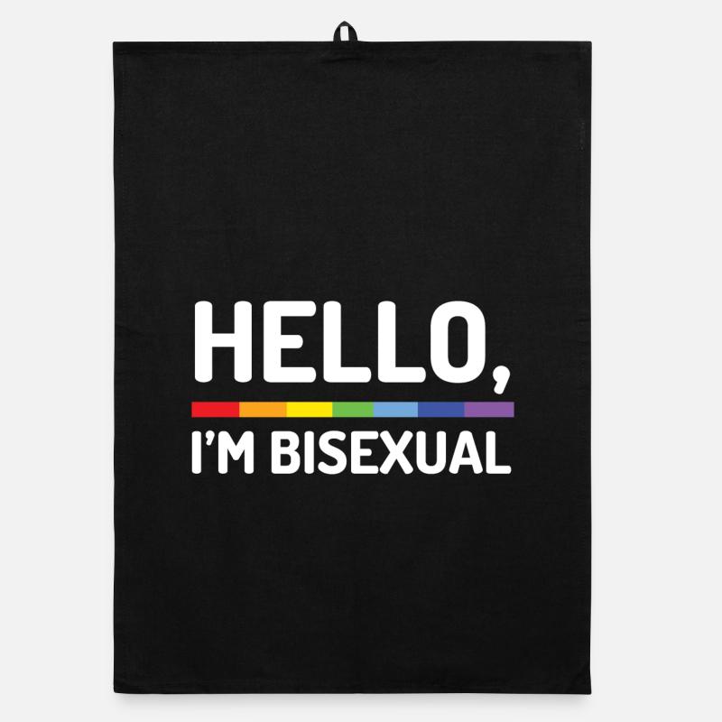 Hallo, ich bin bisexuell Organic Geschirrtuch