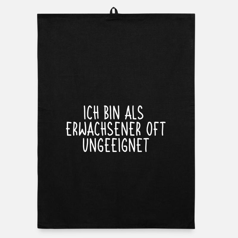 Ich bin als Erwachsener oft ungeeignet Organic Geschirrtuch