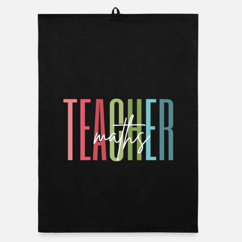 Professeur de mathématiques Cadeau pour professeur de mathématiques Torchon bio