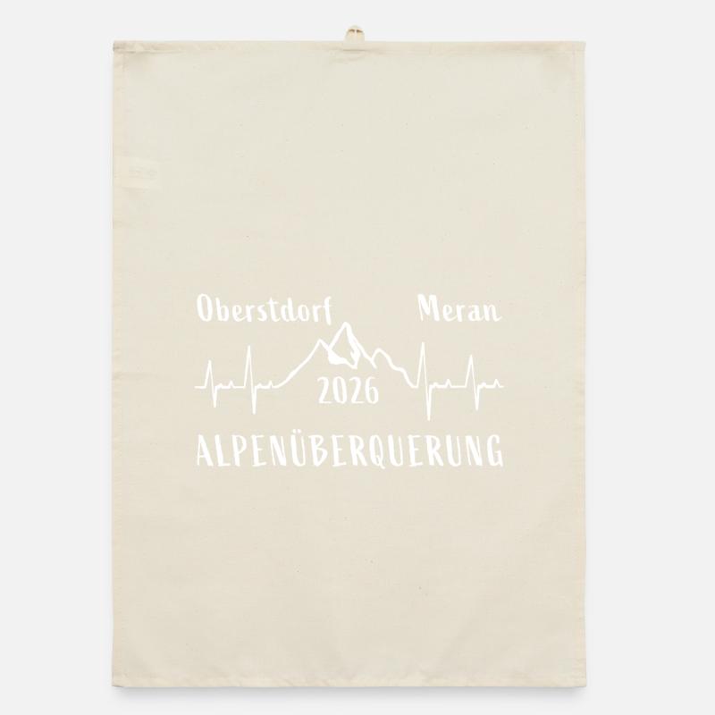 Alpenüberquerung 2026 Oberstdorf Meran E5 Organic Geschirrtuch