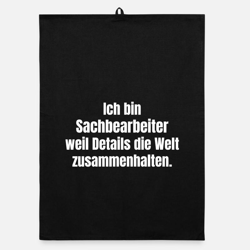 Ich bin Sachbearbeiter Details halten Welt Organic Geschirrtuch