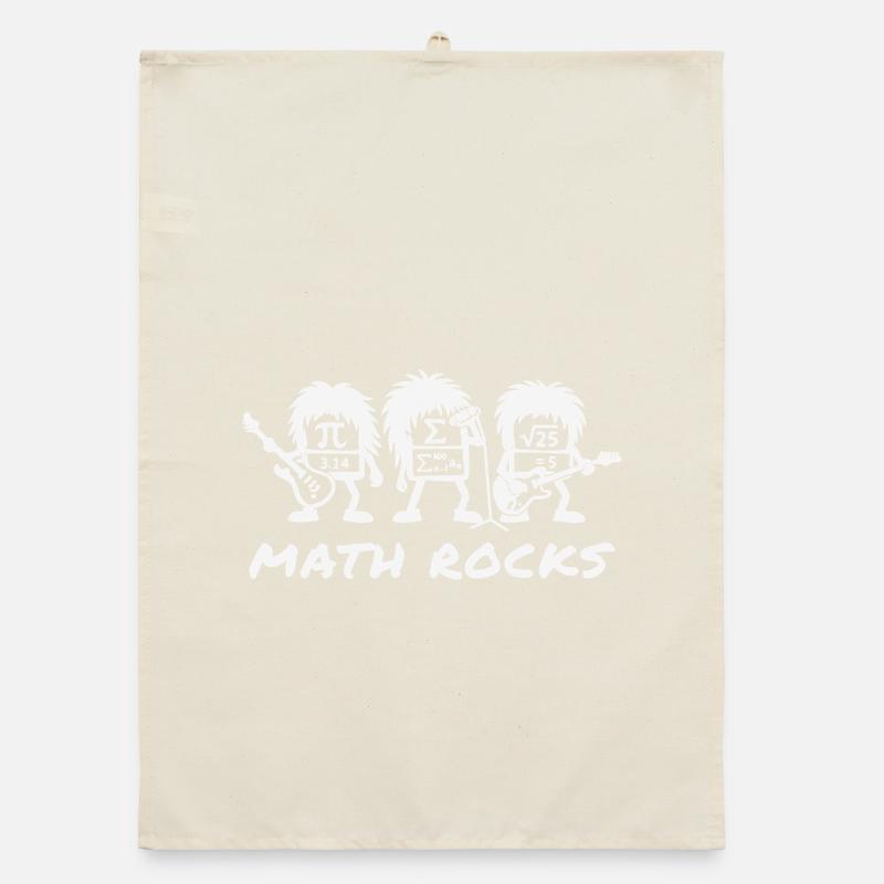 Math Rocks Formulas School Humor Organic dish towel
