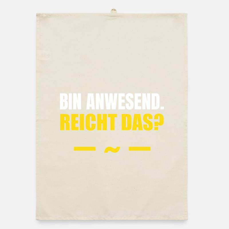 I'm present, that's enough Organic dish towel