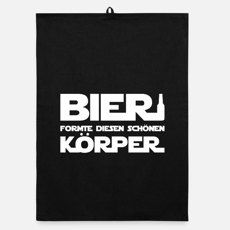 Bier formte diesen schönen Körper Organic Geschirrtuch
