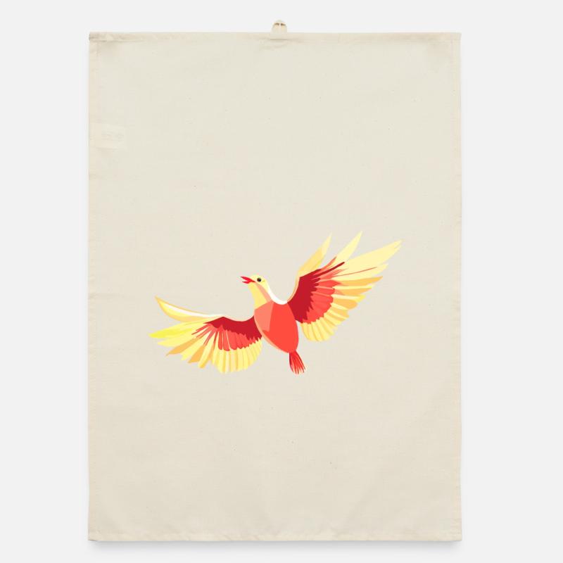 Vogel, der am Himmel schwebt Organic Geschirrtuch