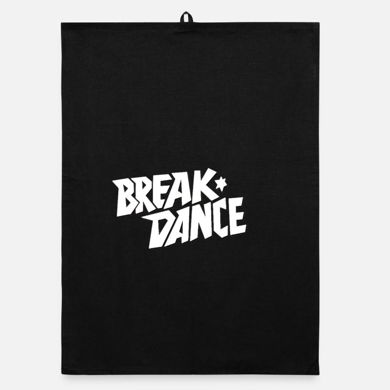 Dance Style Breakdance Lettering Organic dish towel