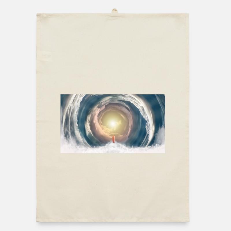 Celestial Light Beam Organic dish towel