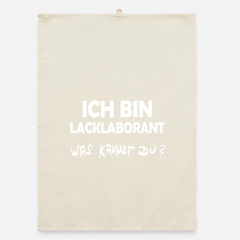 Profession: Paint laboratory technician Organic dish towel