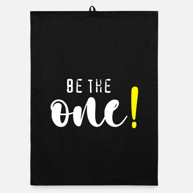 Be the one! - Organic Geschirrtuch - Schwarz