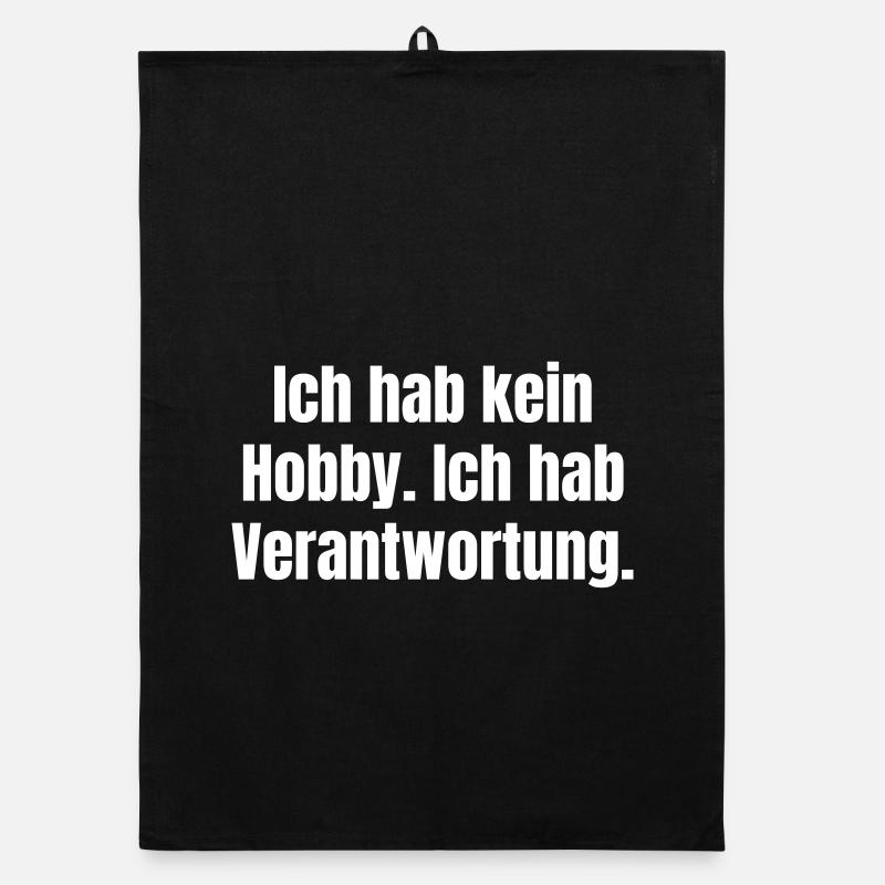 Responsibility instead of hobby typo Organic dish towel
