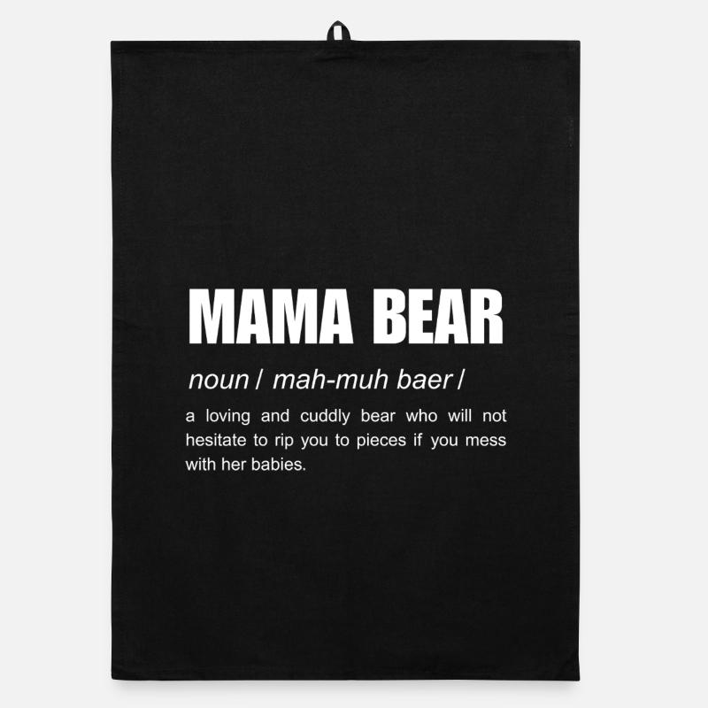 Définition du nom drôle de maman ours Torchon bio