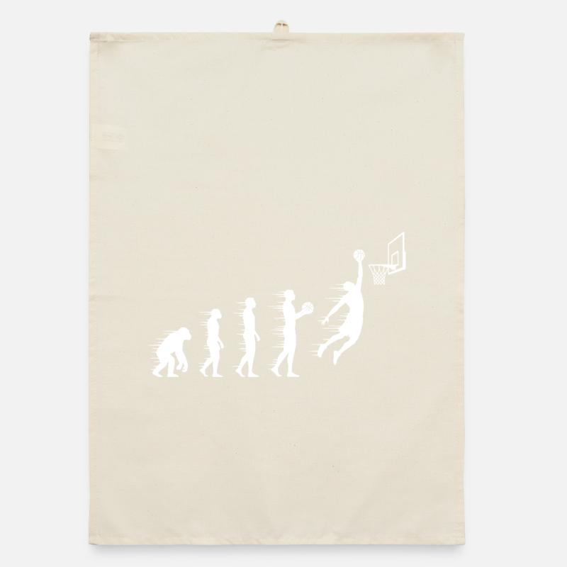 Evolution des Basketballsprungs Organic Geschirrtuch