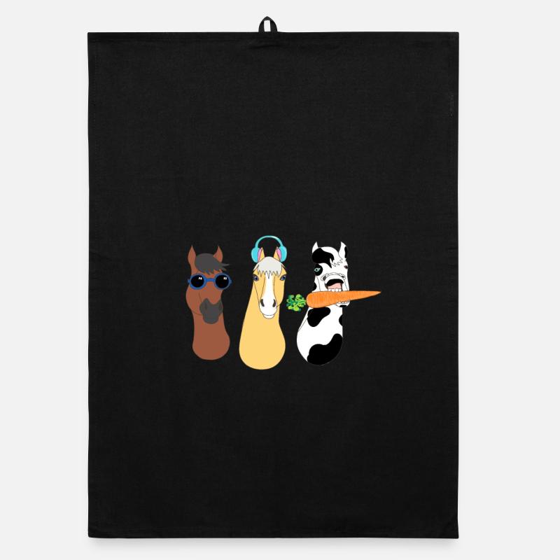 Funky Tierdesign mit bunten Accessoires Organic Geschirrtuch