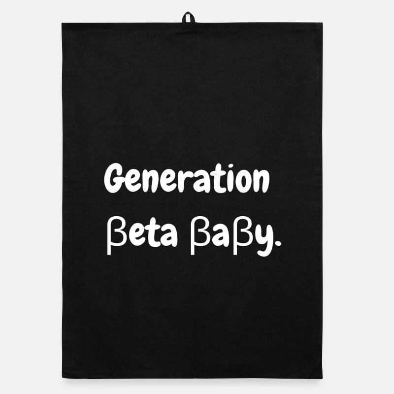 Generation Beta Baby. Organic dish towel