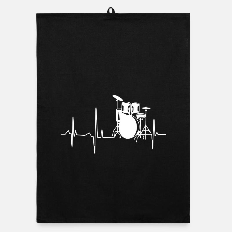 Rythme cardiaque du batteur Torchon bio