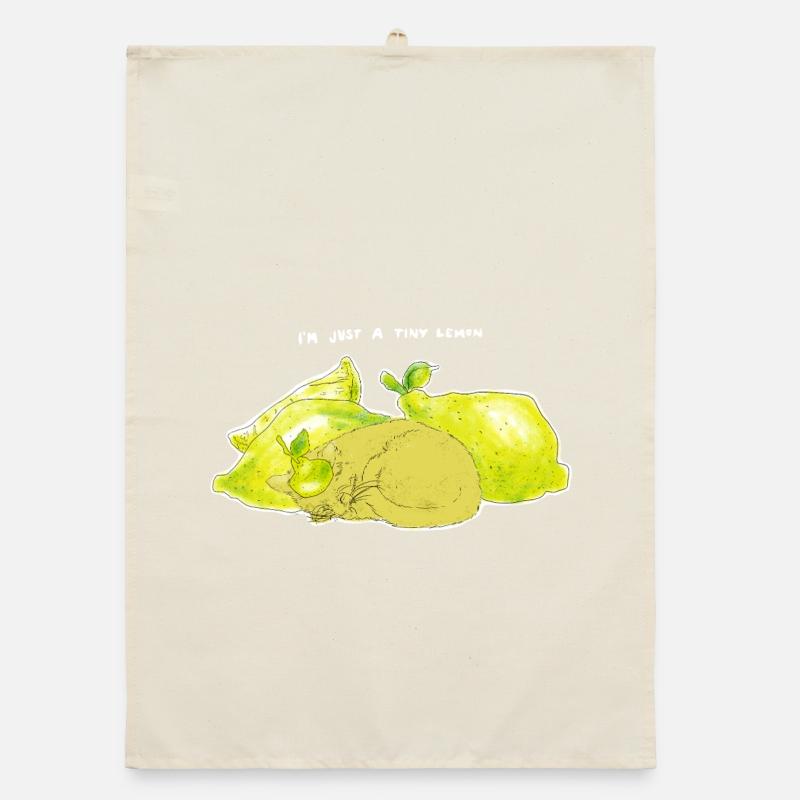 JUST A TINY LEMON Organic dish towel