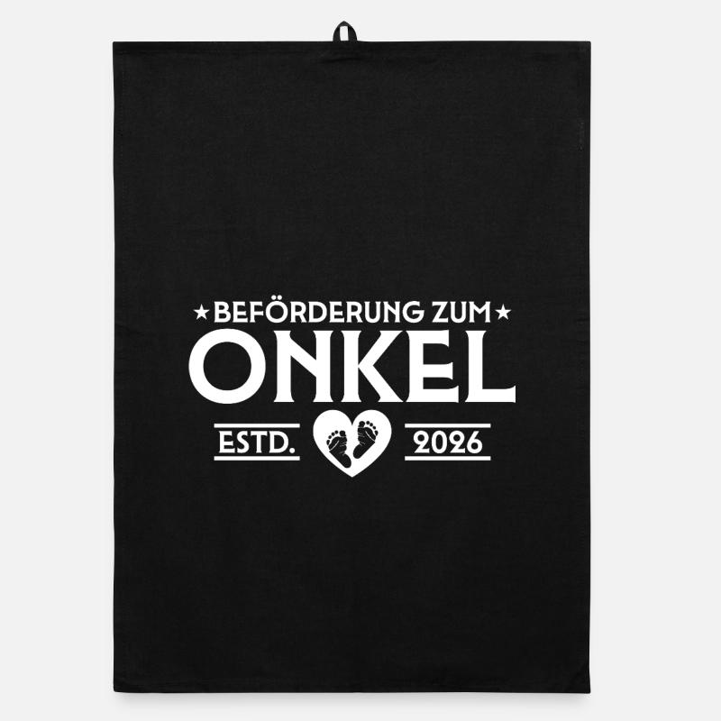 Pregnancy announcement 2026 Expectant uncle Organic dish towel