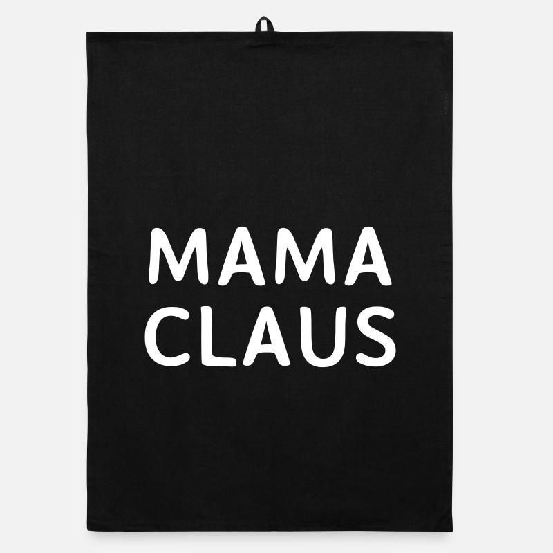Mama Claus Weihnachten Mutter Weihnachtspullover Organic Geschirrtuch