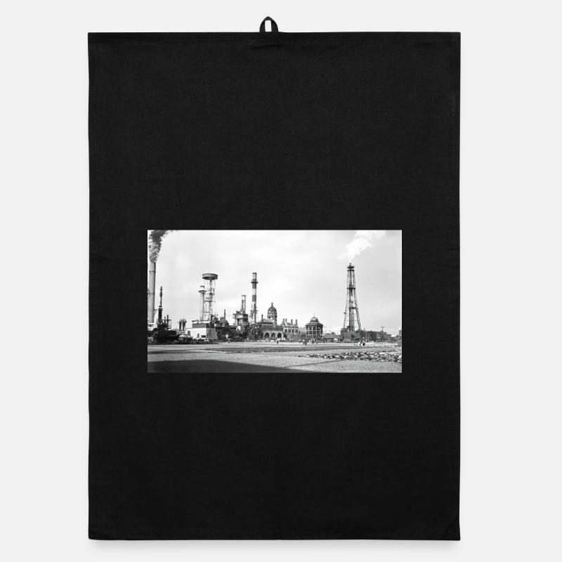 Industrielle Dampflandschaft Retro Organic Geschirrtuch