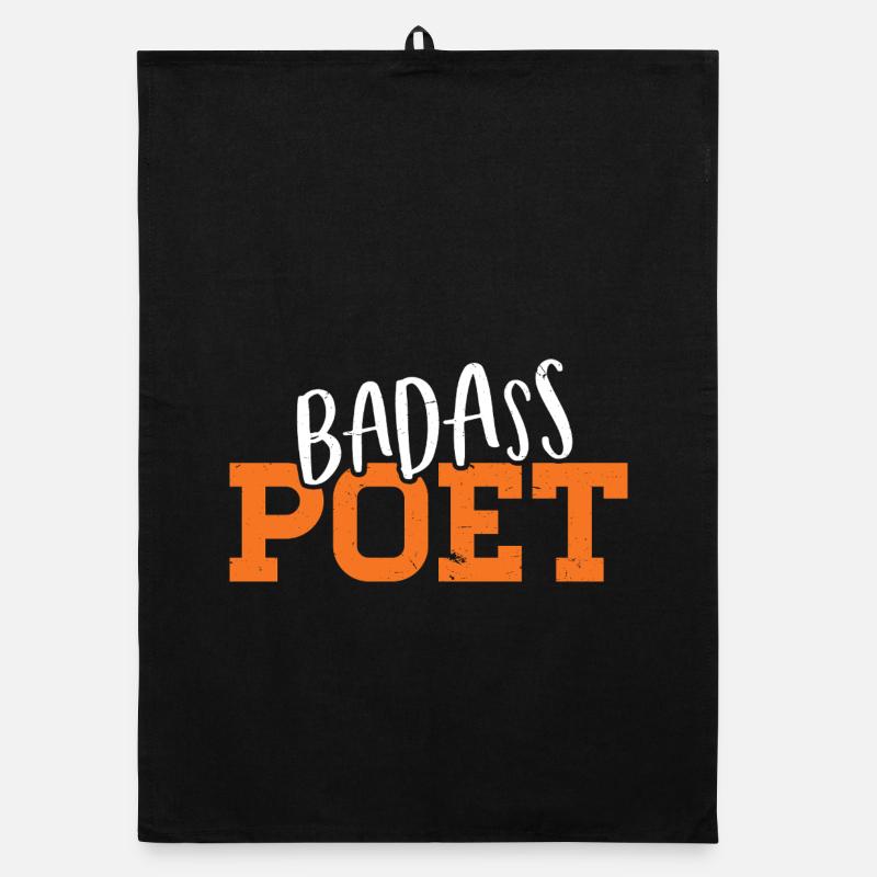 Conception typographique de poète badass Torchon bio