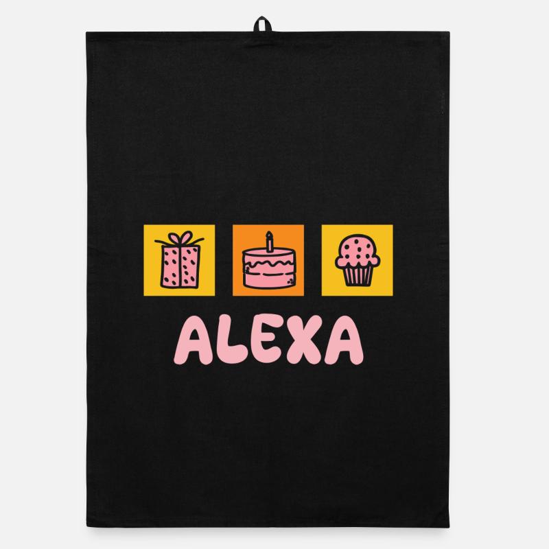 First name Alexa Organic dish towel