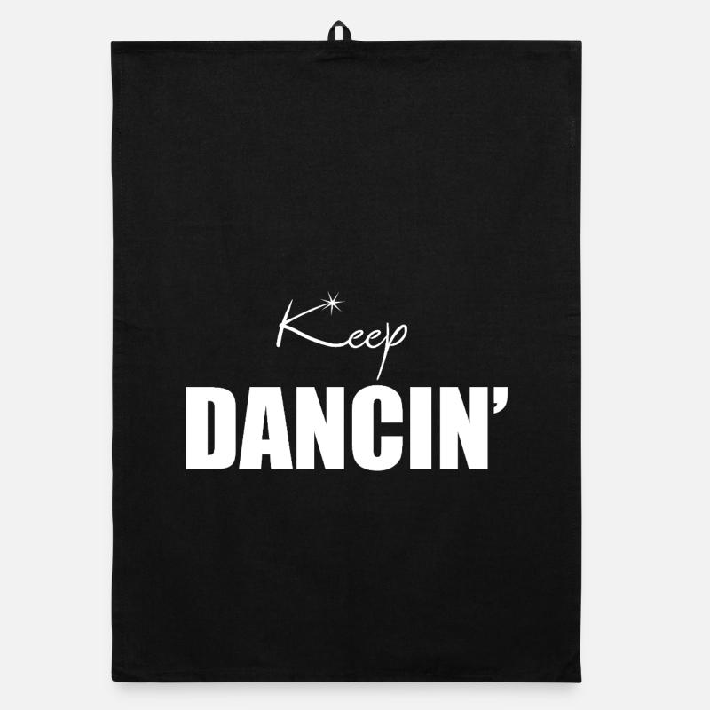 Cadeau de danseur rétro Keep Dancing & Professeur de danse en haut Torchon bio