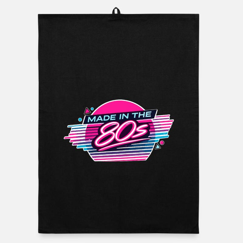 Made in den 80ern Neon Retro Organic Geschirrtuch