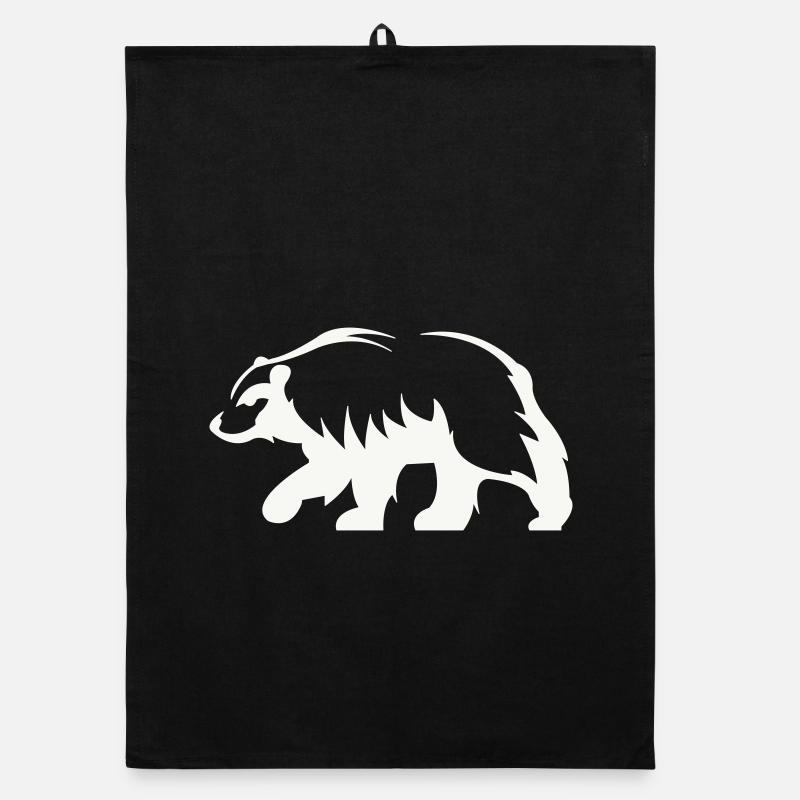 Silhouette d’ours Torchon bio