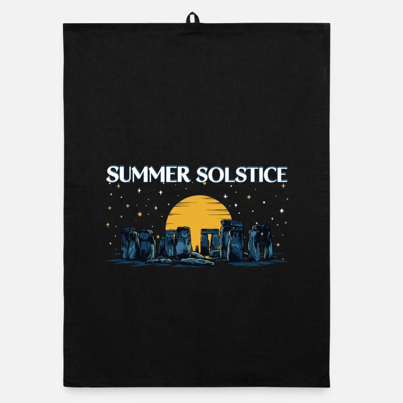 Litha Pagan: Sommersonnenwende, Mittsommer, Mittsommer, Mittsommer. Organic Geschirrtuch
