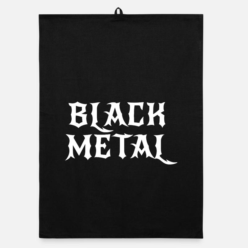 Conception du logo Black Metal Torchon bio