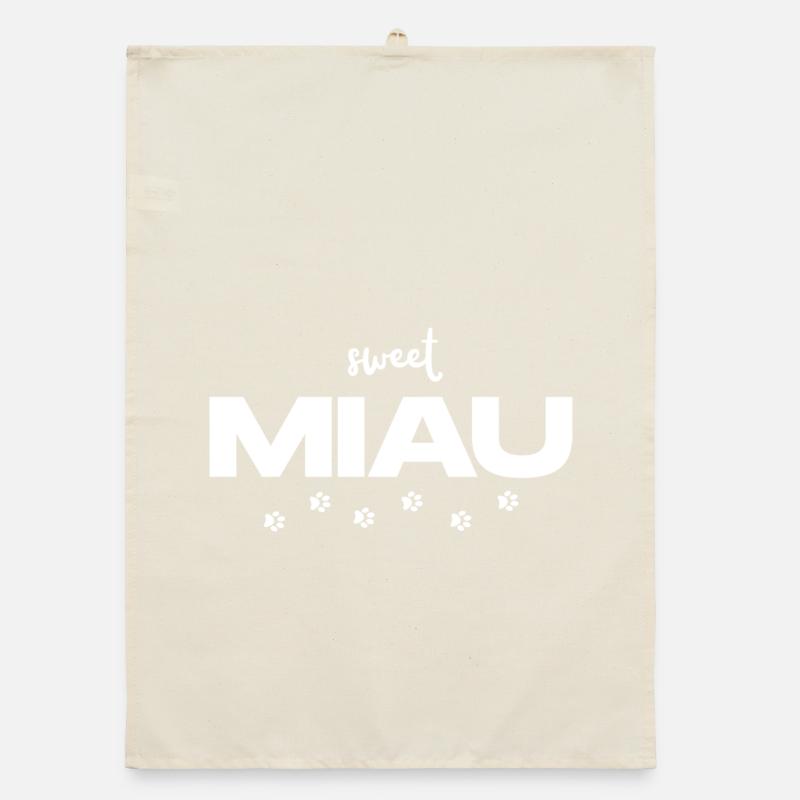 MIAU – Das süße Katzen Statement Organic Geschirrtuch