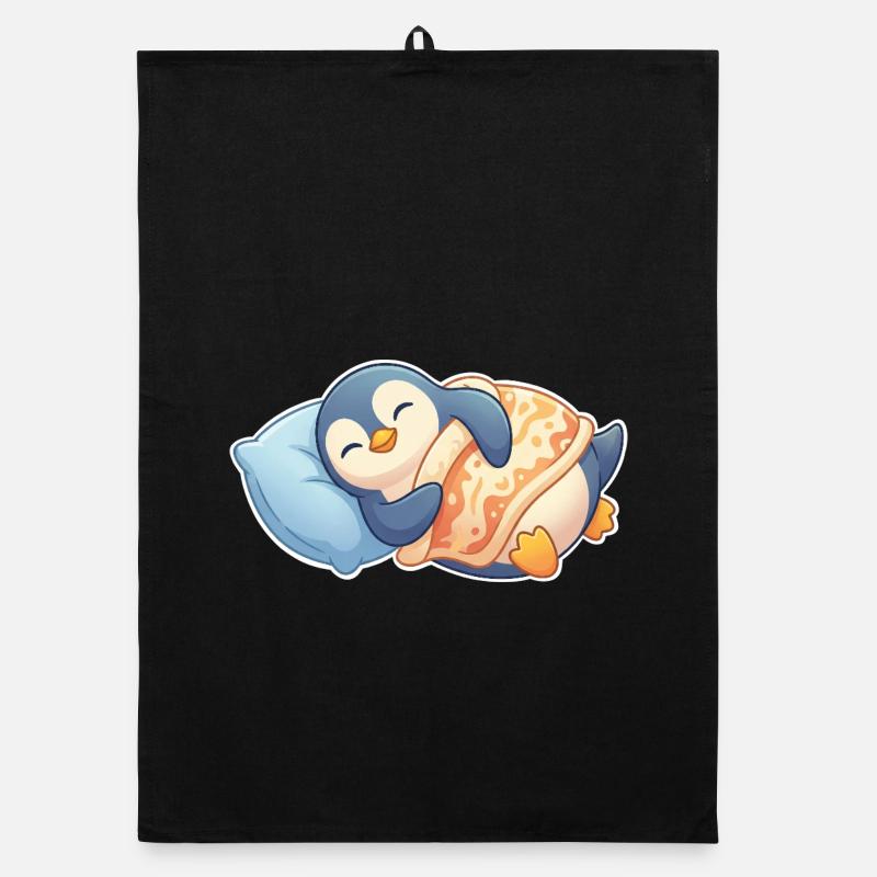 Penguin Sleeping Organic dish towel