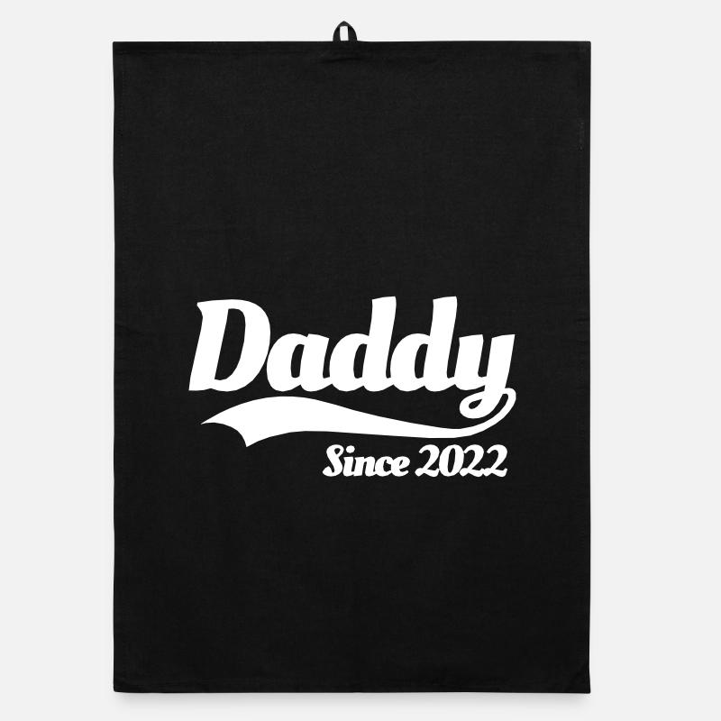 Papa since 2022 Père grossesse enceinte Torchon bio