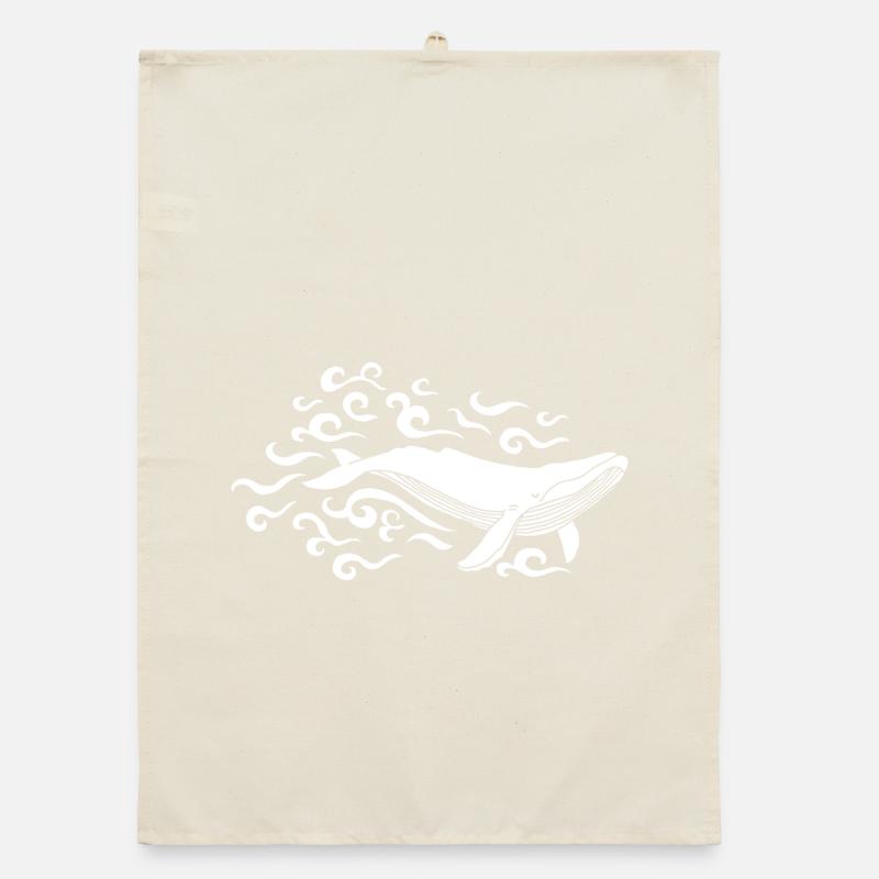 Baleine blanche Torchon bio