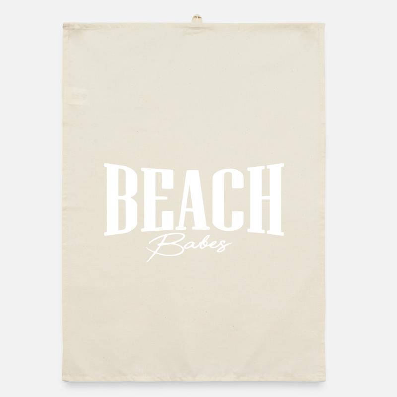 fille de plage de plage Torchon bio