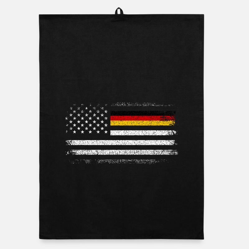 Mélange vieilli du drapeau américain allemand Torchon bio