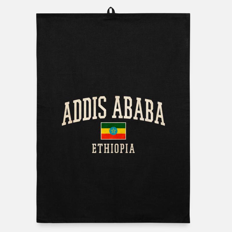 Addis Ababa Ethio Vintage Arc Organic Geschirrtuch