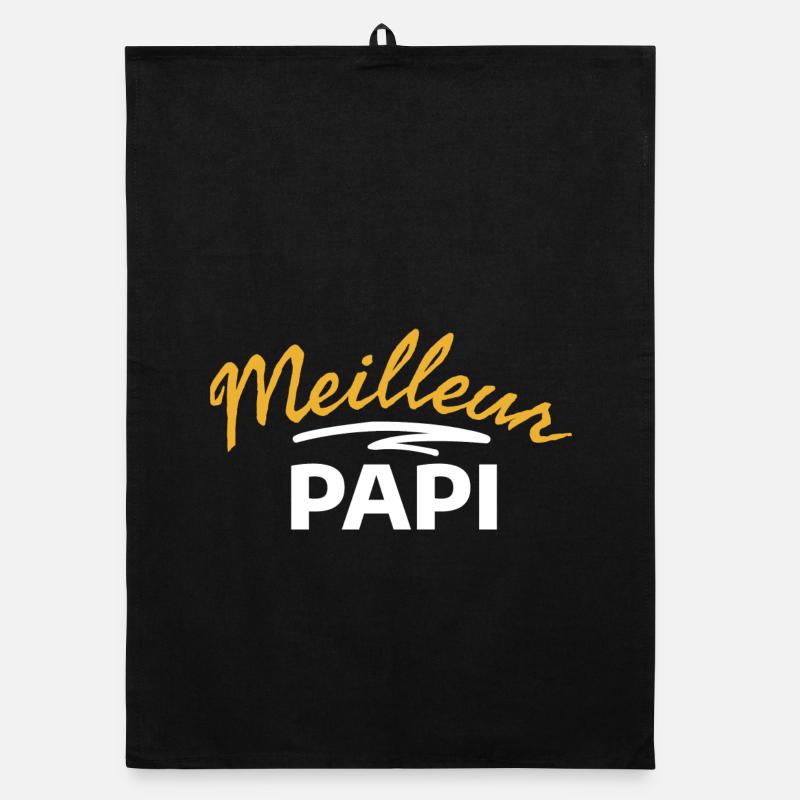 Design Papi avec Message Humoristique Torchon bio