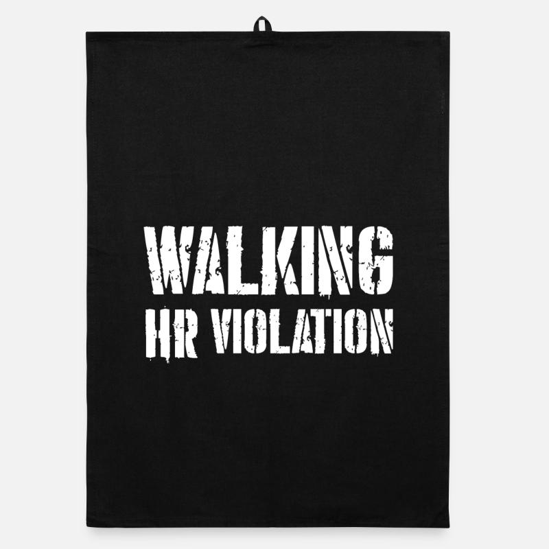 Walking HR Violation Organic dish towel