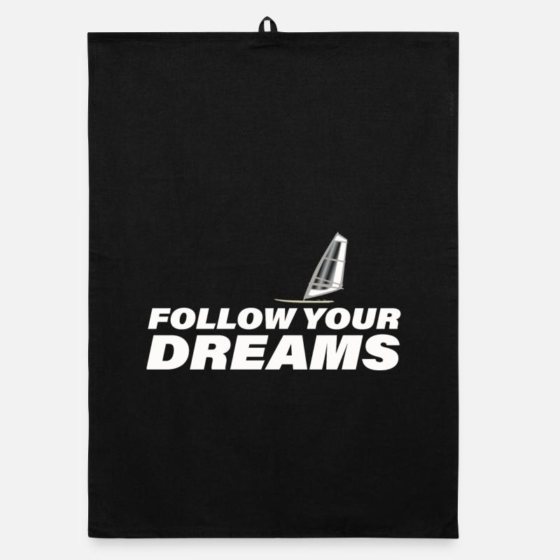 FOLLOW YOUR DREAMS Organic Geschirrtuch