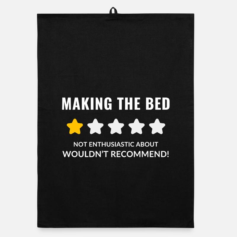 Whimsical Starry Bedtime Meme Design Organic dish towel