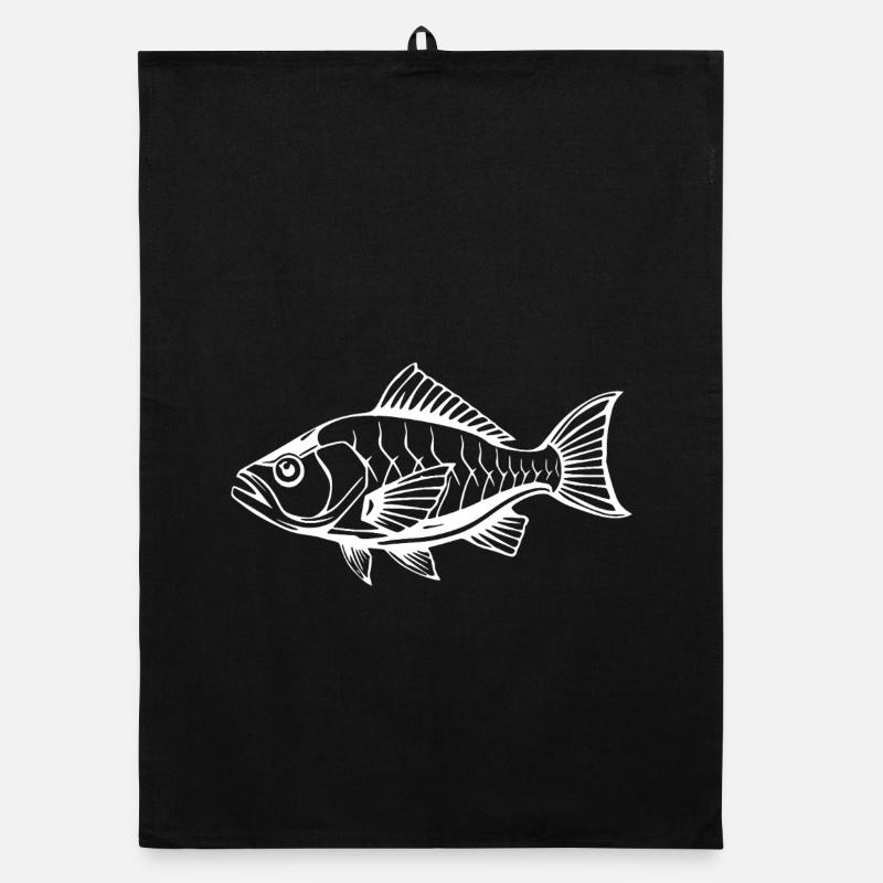 Fish Fish T-shirt Gift Angler Organic dish towel