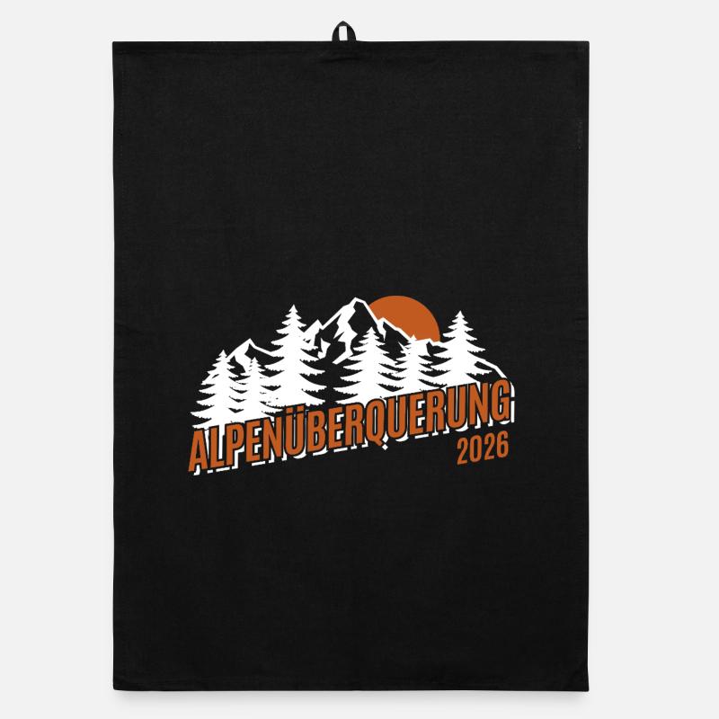 Alpen Überquerung 2026 - Wandern Organic Geschirrtuch