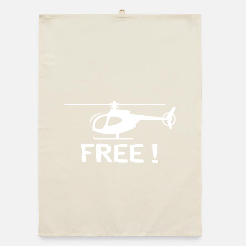 Conception d’hélicoptère – Volez librement ! Torchon bio