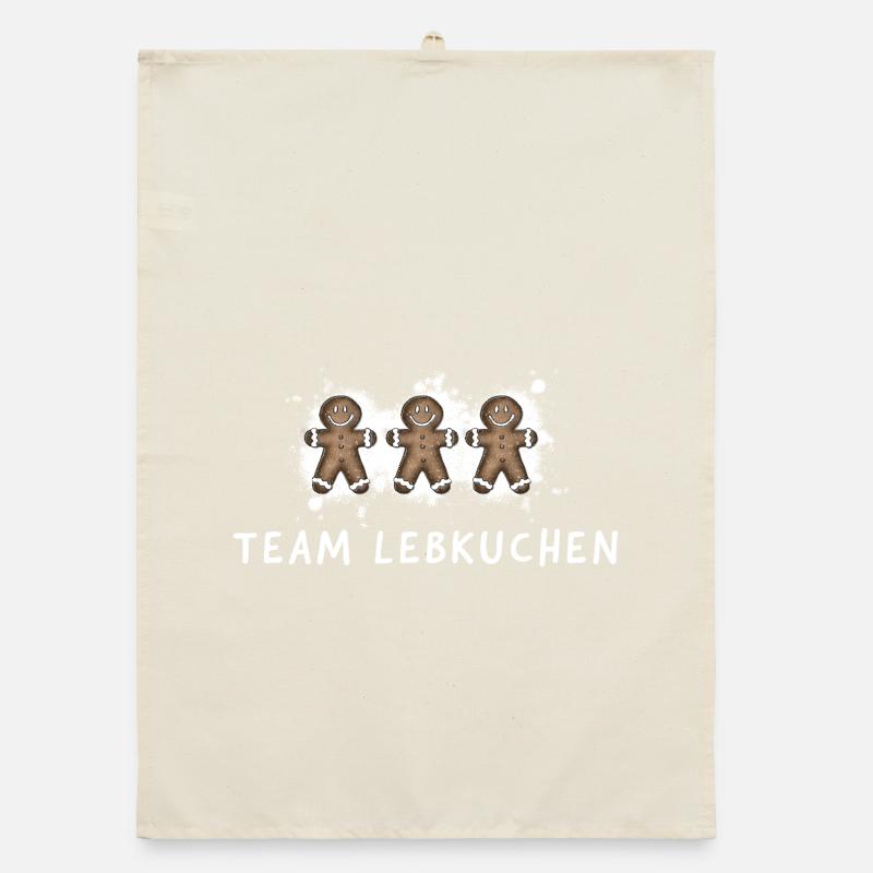 Team Lebkuchen – Plätzchen Schleckermäulchen süß Organic Geschirrtuch